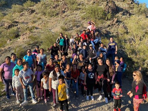 students take a hike