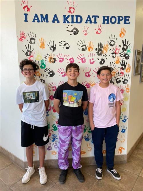 student council members smile for a picture