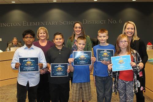 perfect score awardees from tumbleweed elementary