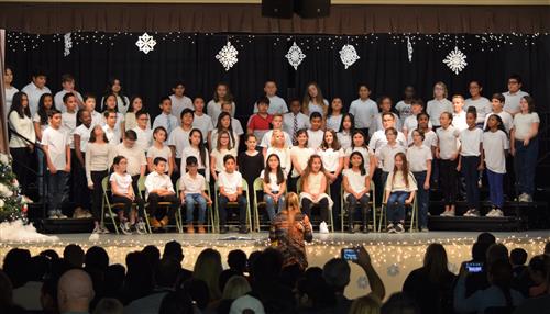 students at a choir concert
